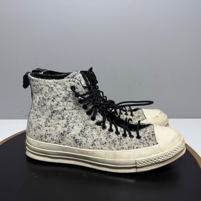 Converse Boucle Wool Chuck Taylor Hi 70' Men 6 Women 8 Boucle Wool Grey White