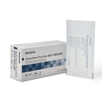 Sterilization Pouch Ethylene Oxide EO Gas Steam 3-1/2 X