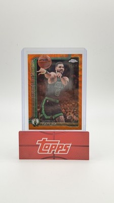 2026 Topps Chrome Update Jayson Tatum Orange Wave /25