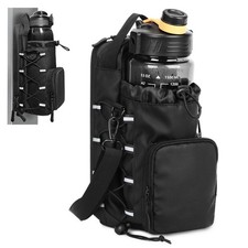 Magnetic Gym Bag Water Bottle Carrier Holder with Shoulder Strap Phone Pockets