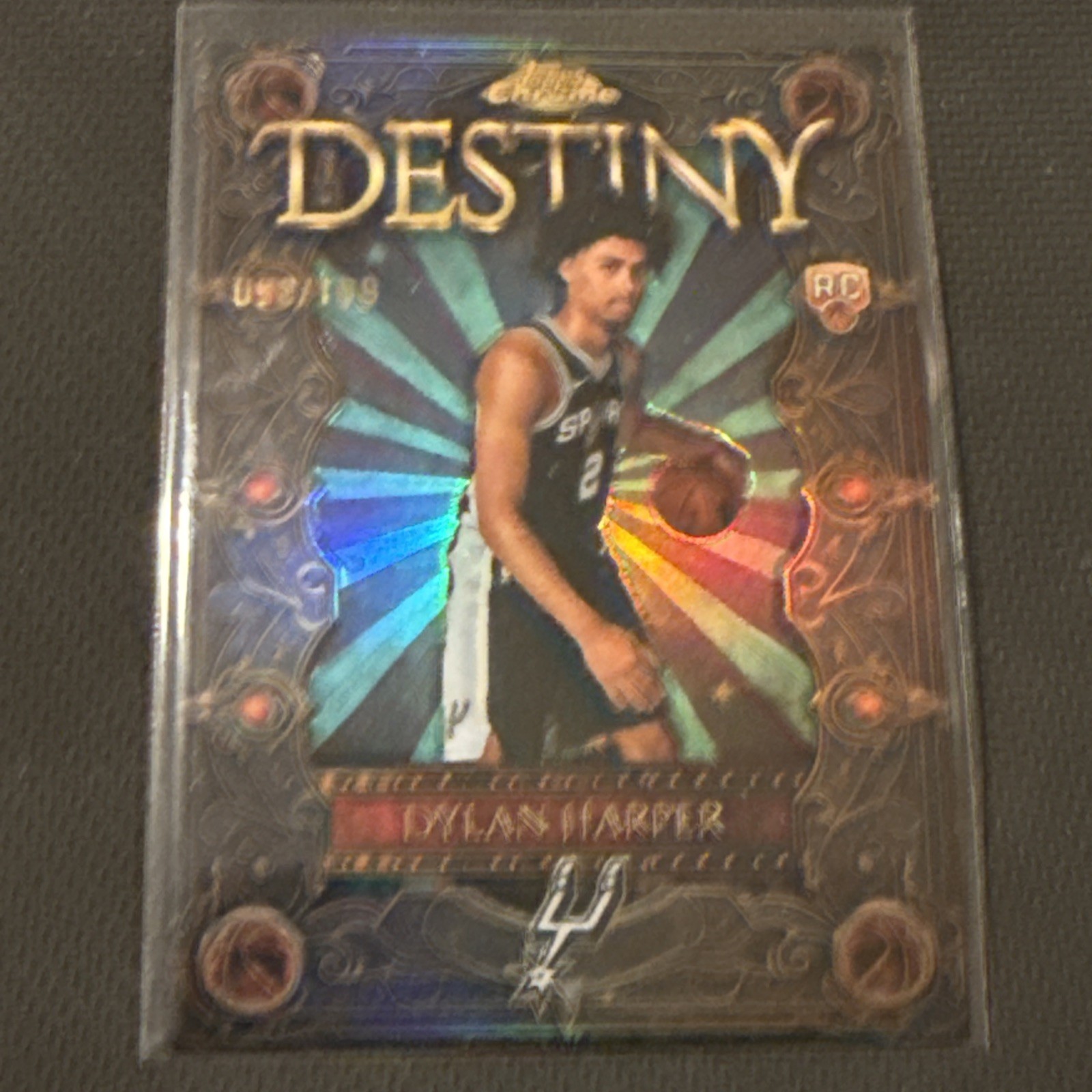 2025-26 Topps Chrome Dylan Harper Rookie Destiny Aqua Refractor /199 