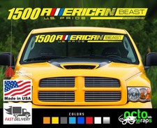 Fit Dodge Ram 1500 Hemi Rebel American Windshield Decal Sticker Accessories Rims