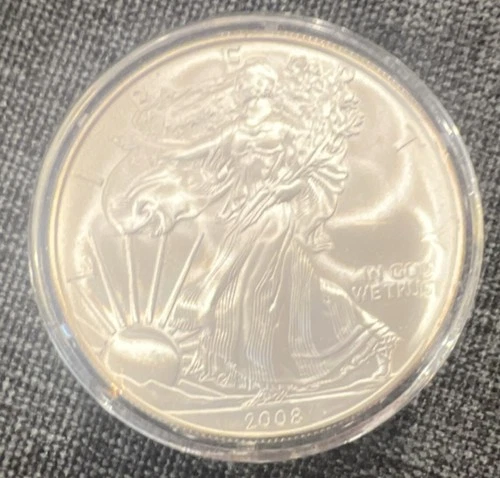 U.S. Mint American Eagle 2008 1 oz 0.999 Fine Silver Bullion Coin