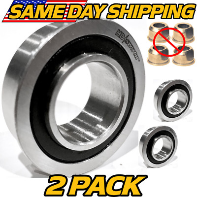 (2 Pack) Flange Bearings fits Dixon 539117197 w/ Hi-Temp Grease Upgrade