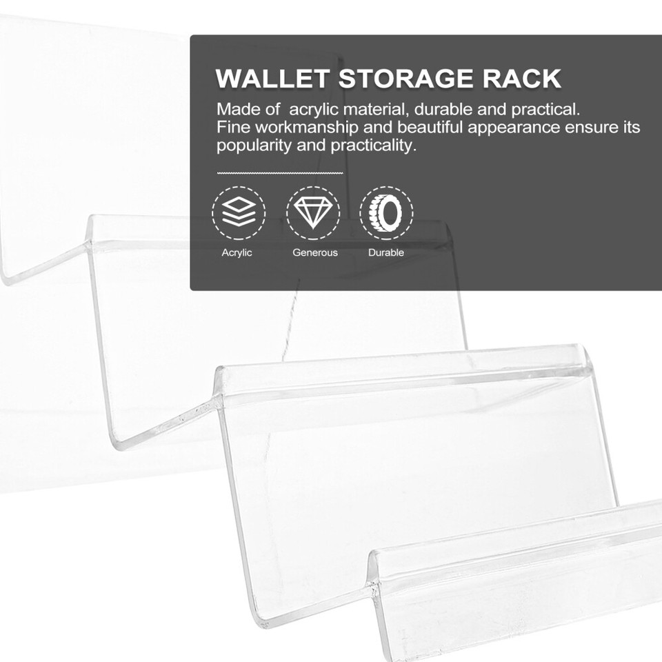 10Pcs Supporti Espositivi Acrilici Per Borsette E Gioielli | Stand Portafogli Per Vetrine - Foto 9