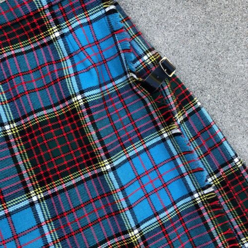 MOFFAT Weavers Scottish Kilt Skirt 42 Plaid Wool Blend Pleated Scotland Mens - Picture 5 of 9