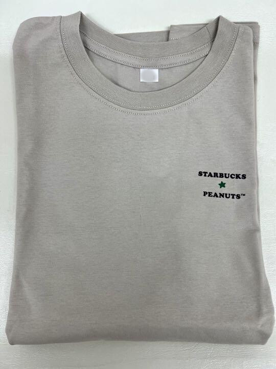 Starbucks coffee x Peanuts Snoopy T-shirt gray online store Starbucks coffee x Peanuts Snoopy T-shirt gray online store