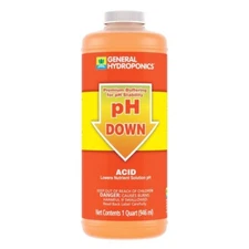 General Hydroponics pH Down Concentrated Liquid Premium Buffering Stability  1qt