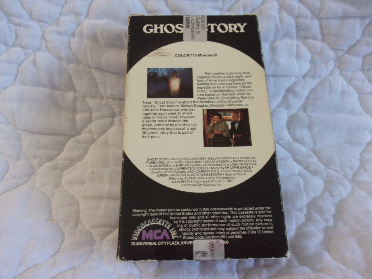GHOST STORY VHS 80'S HORROR DEATH MCA VIDEO 1982 1986 FRED ASTAIRE JOHN  HOUSEMAN