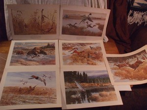 7 Tom Beecham Remington Wildlife Fox Grizzly Deer Pheasant Ducks