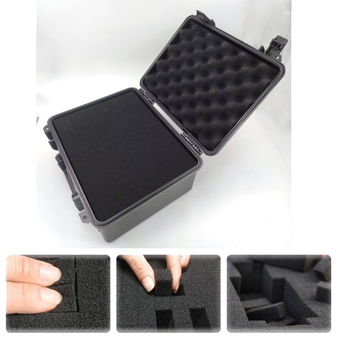 Large Waterproof Hard Carry Case Tool Camera Storage Box Portable With