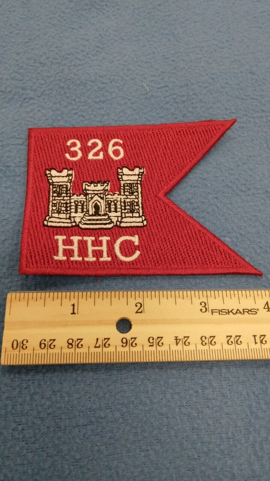 US Army ENGINEERS HHC 326 th 4" Guidon flag patch 
