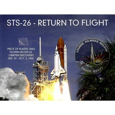 Space Shuttle Mission STS-26 flown artifact presentation