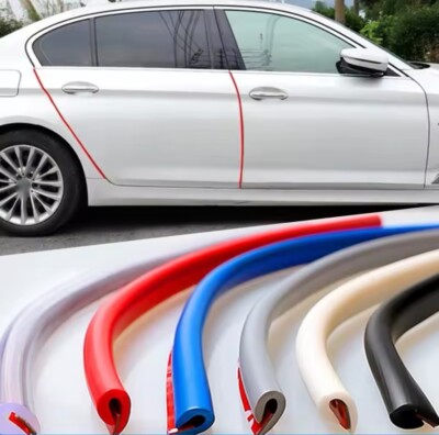 5M Car Door Edge Rubber Protectors Adhesive Scratch Mouldings Styling Side Door