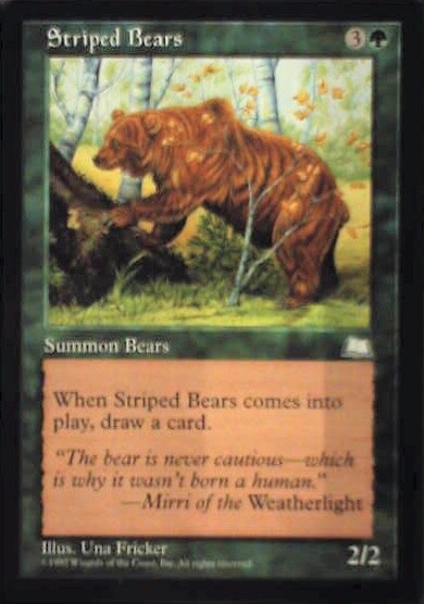 Striped Bears - Weatherlight: #140, Magic: The Gathering Nm R107