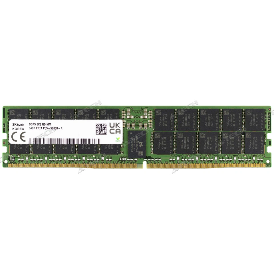 Memoria RAM de servidor registrada Hynix 64 GB 2Rx4 PC5-5600 EC8 RDIMM DDR5-44800 ECC