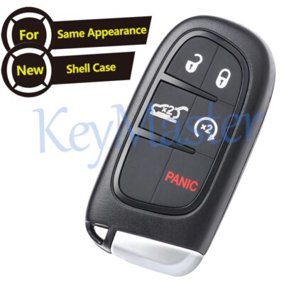 Smart Remote Key Shell Fob Case 5 Btn for Jeep Cherokee 2014 2015 2016-2019 2020
