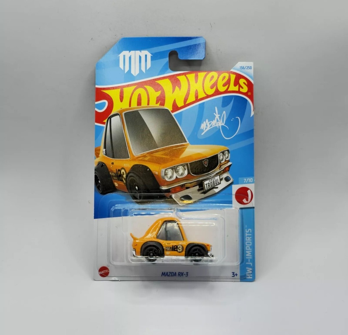 Hot Wheels Mazda RX-3 Tooned Orange #156 Mainline 2024 Case H New