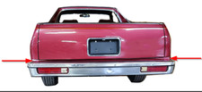 78-87 El Camino Ss Royalknight Caballero New Rear Center Bumper Fillers Gm796922