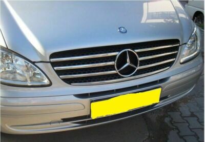 Mercedes Vito Nebelscheinwerfer Gitter Nebelscheinwerfergrill Für Mercedes Vito W636 / Viano W639 | Schwarz ABS | Ersatz Für 6368850074 / 6368850174 ABS Kühlergrill Ersatz