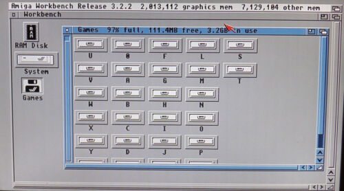 AMIGA 1200 . Workbench 3.2.2 + WHDLoad ( 3GB Spiele und Programe ) + Kickstart - Bild 5 von 9