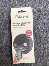 Aluratek - Wireless Adapter for Apple CarPlay - White
