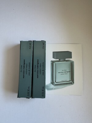 2 Narciso Rodriguez For Him Vetiver Musc eau de toilette 0.6ml Sample