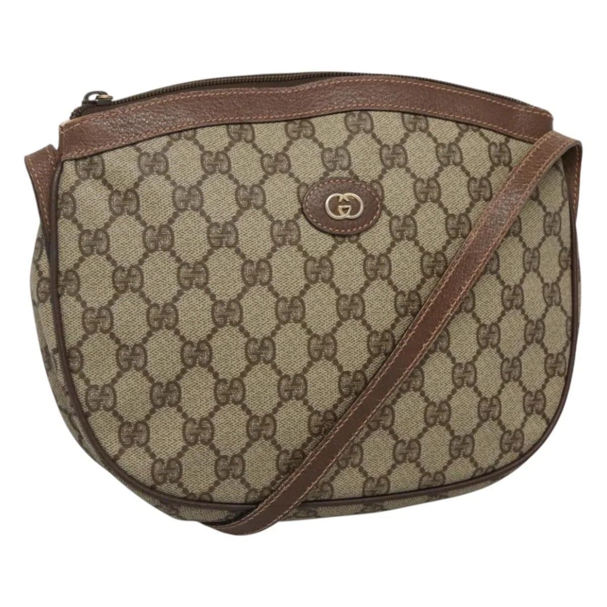 Sac à bandoulière GUCCI GG Supreme PVC beige or 007 39 6018 4023 authentique ep7961