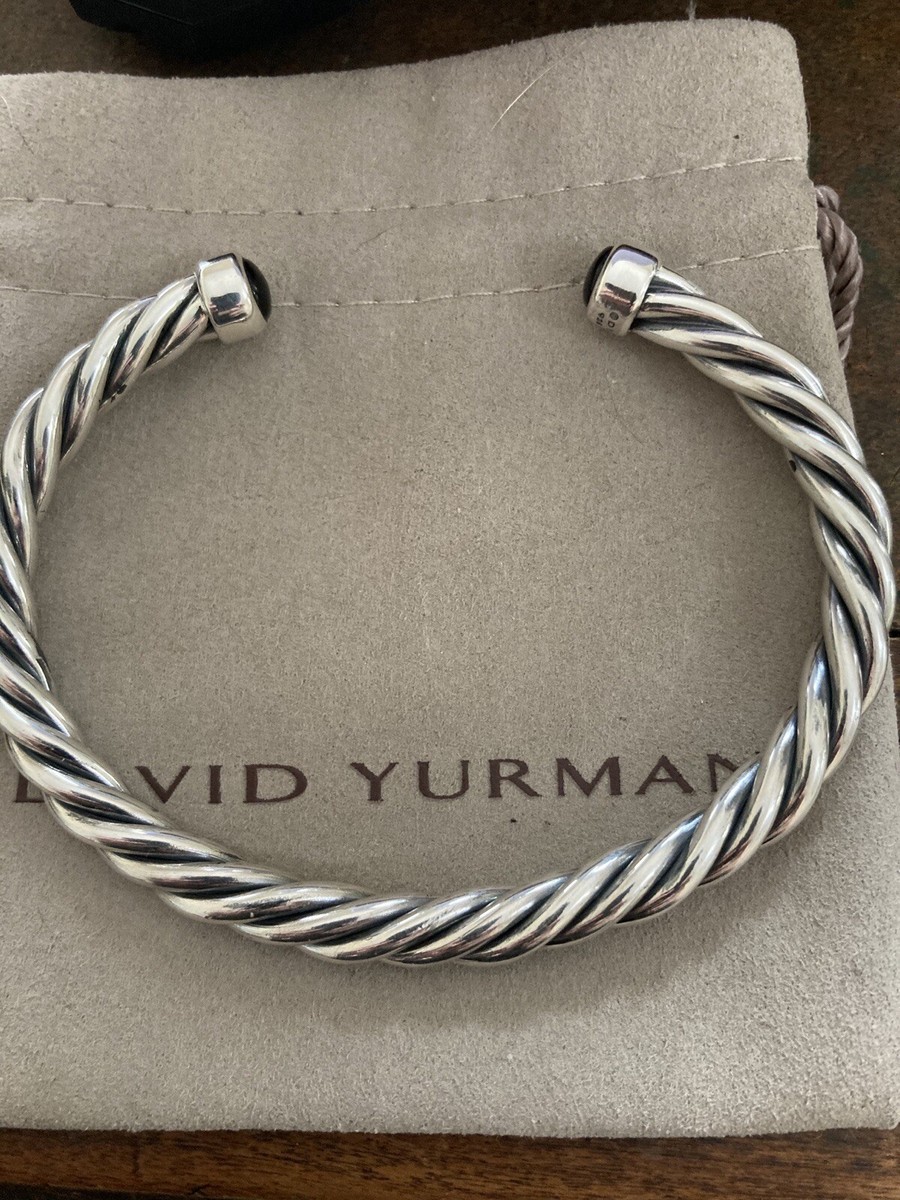 USED David Yurman Mens Cable Cuff Bracelet Sterling Silver USED David Yurman Mens Cable Cuff Bracelet Sterling Silver