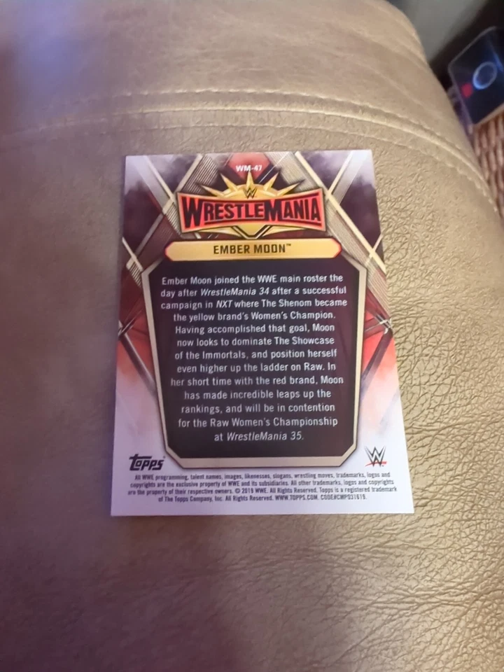 2019 WWE Road to WrestleMania WrestleMania 35 Roster #WM47 Ember Moon - Image 2 of 2