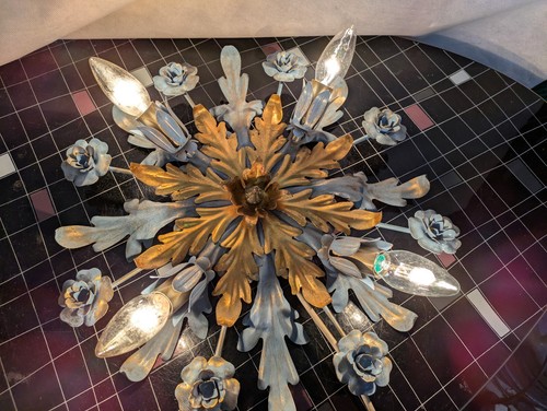 Wandlampe Deckenlampe floral Florentiner Lampe 4 Brennstellen 45cm 2v.2 - Bild 3 von 15