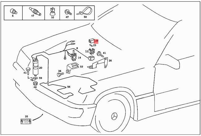 Genuine Covering MERCEDES 190 A124 C124 C126 R129 S124 W124 W126 