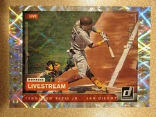 2021 DONRUSS LIVESTREAM SILVER #LS4 FERNANDO TATIS JR SAN DIEGO PADRES 080/349