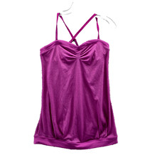 Lululemon Top Adult 6 Magenta Built-in Bra Sweetheart Neck Racerback Strap Women