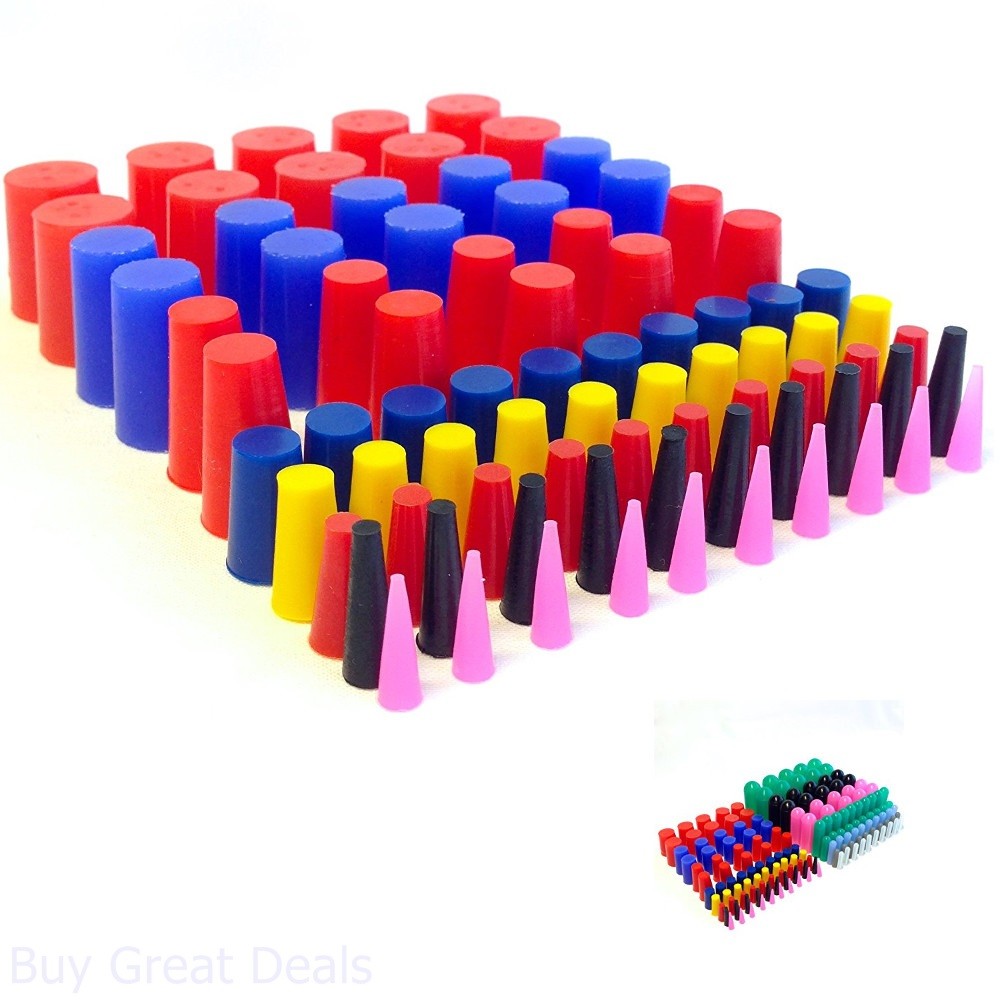 160Pc Ultra High Temp Silicone Rubber Cap & Plug Kit for Powder Coating
