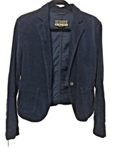 Anthropologie/free People/closed Blue Velvet Blazer Sz S
