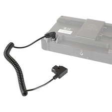 CAMVATE D Tap to DC 2.5mm Right Angle w/Lock Coiled Cable fr Monitor/Video Devic