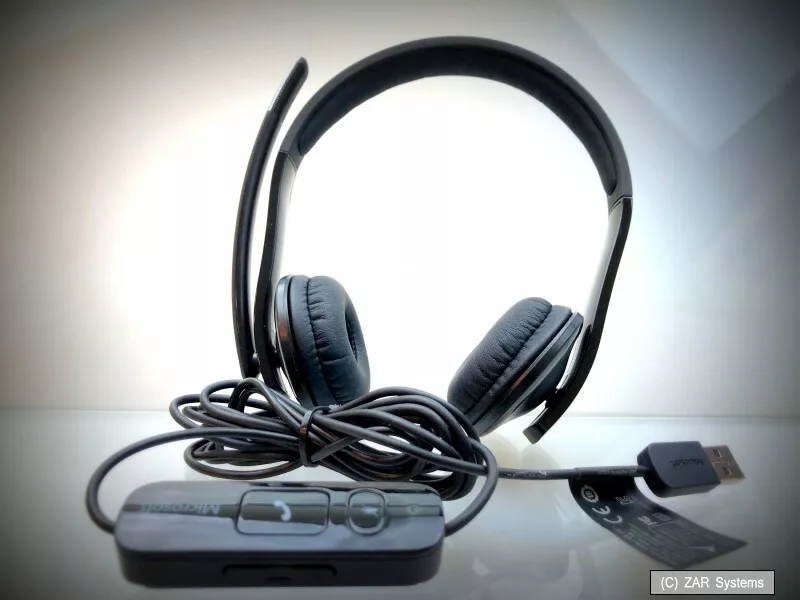 Genuine Microsoft 7XF 00001 Lifechat LX 6000 Headset Headphones Black USB