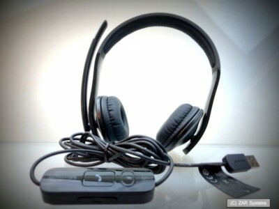 Original Microsoft 7XF-00001 Lifechat LX-6000 Headset Kopfhörer, Schwarz, USB
