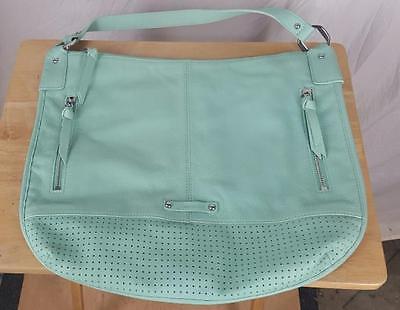 B Makowsky Purse Blue Leather Handbag Shoulder bag | eBay