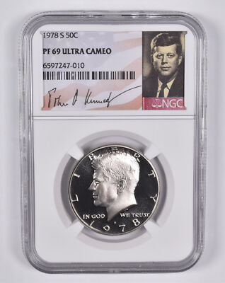 1978-S Kennedy Half Dollar PF69 UCam NGC Special Lbl | eBay