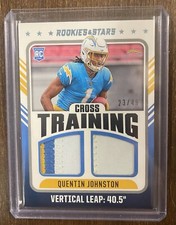 2023 Panini Rookies & Stars Football Quentin Johnston RC Cross Training 23/49