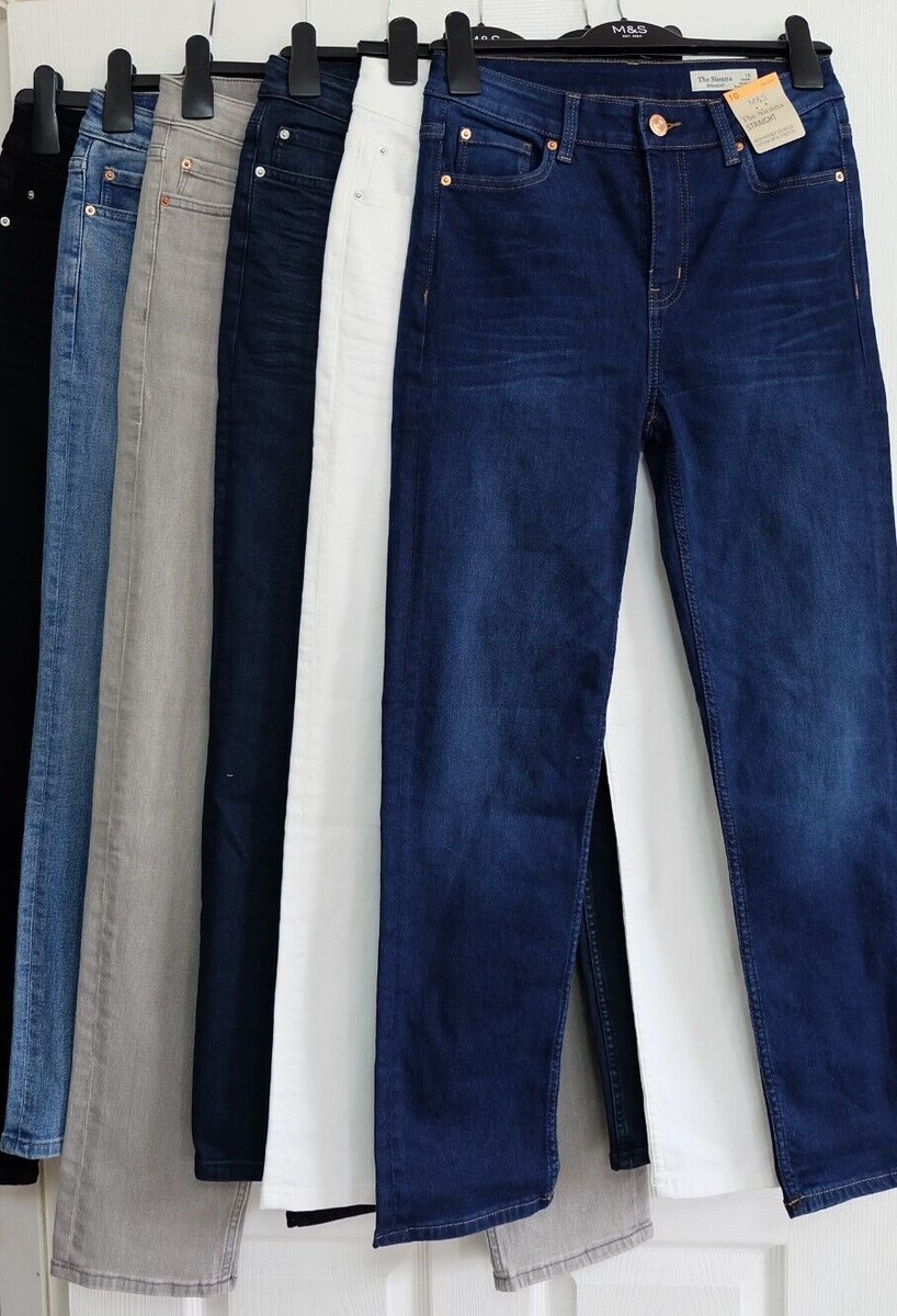 M&S The Sienna High Waist STRAIGHT Leg Jeans with Stretch _Various