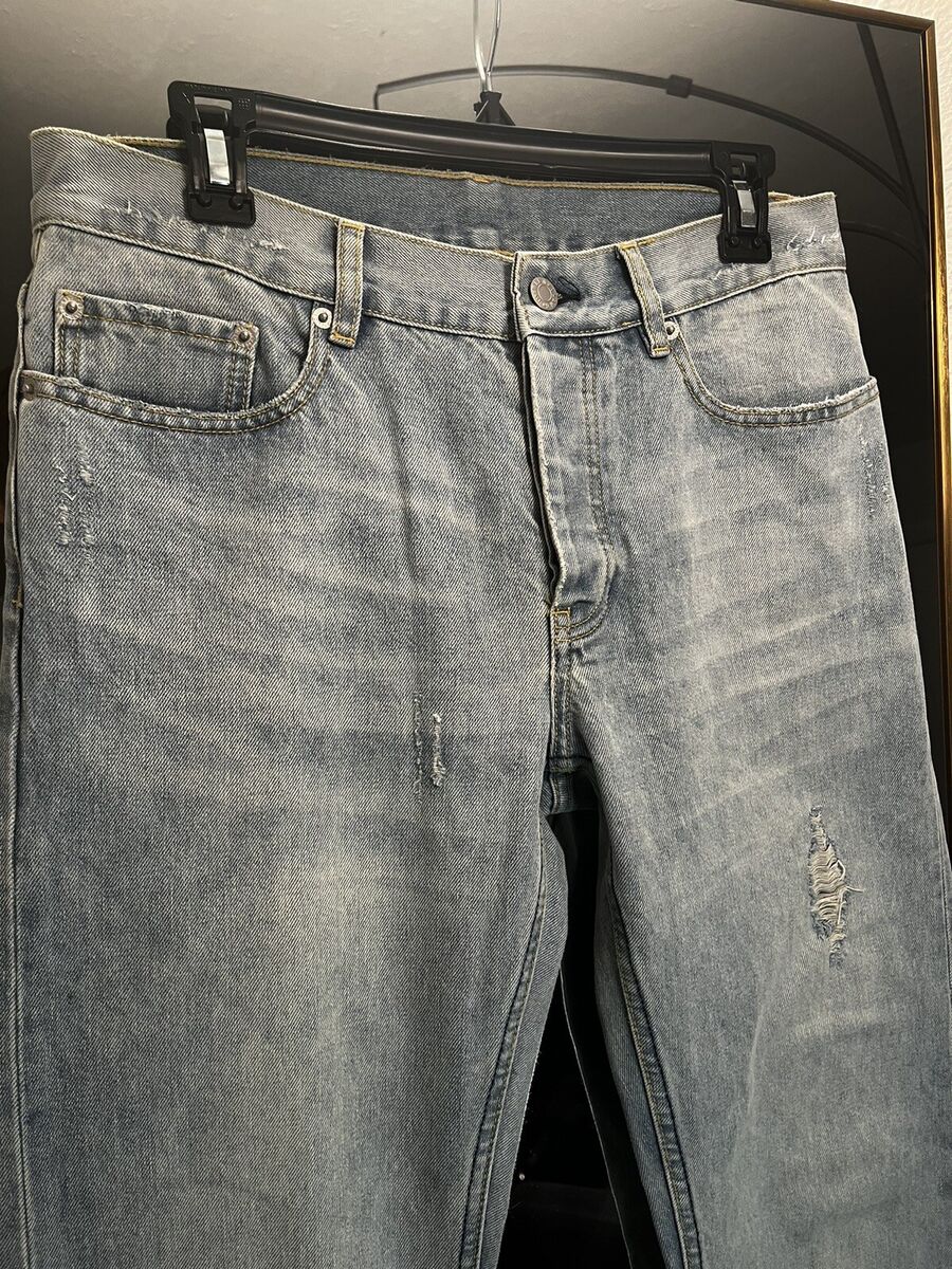 Helmut Lang Vintage Cotton Classic 5 Pocket Distressed Denim Helmut Lang Vintage Cotton Classic 5 Pocket Distressed Denim