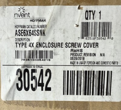 Nvent Hoffman 4X Enclosure ASE6X64SSNK