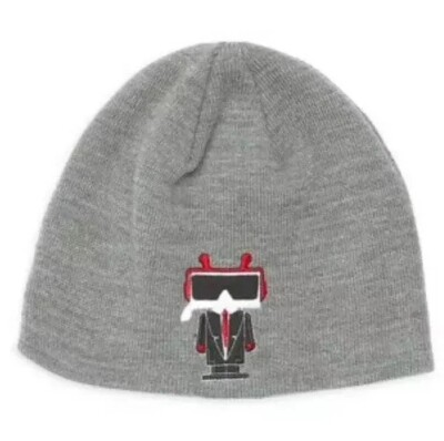 NEW Karl Lagerfeld Paris Character Patch Winter Beanie Hat  display picture 1