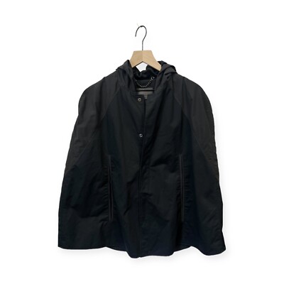 Trapstar Redline Exclusive Hooded Cape Jacket Size S Small Black