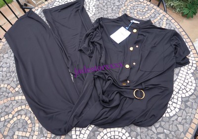 black buttoned jumpsuit