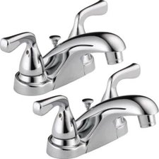 Delta Foundations Centerset Bathroom Faucet Chrome-Certified Refurbished