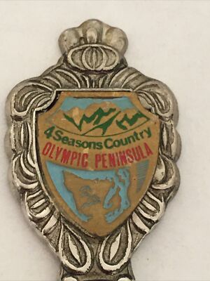 Vintage Souvenir Spoon US Collectible 4 Seasons Country Olympic Peninsula WA